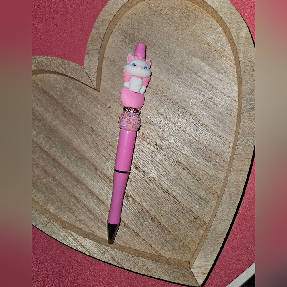 Pink Silicone Beaded Pen- 2/ $22 (Pens Only)
